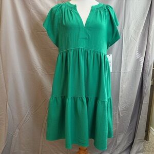 Calvin Klein Vibrant Green Dress
